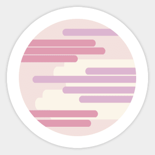 Pink and Purple Streams Sticker